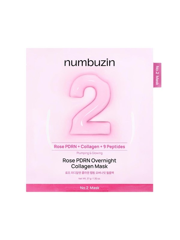 Numbuzin No.2 Rose PDRN Overnight Collagen Mask 148.- 4 pcs.