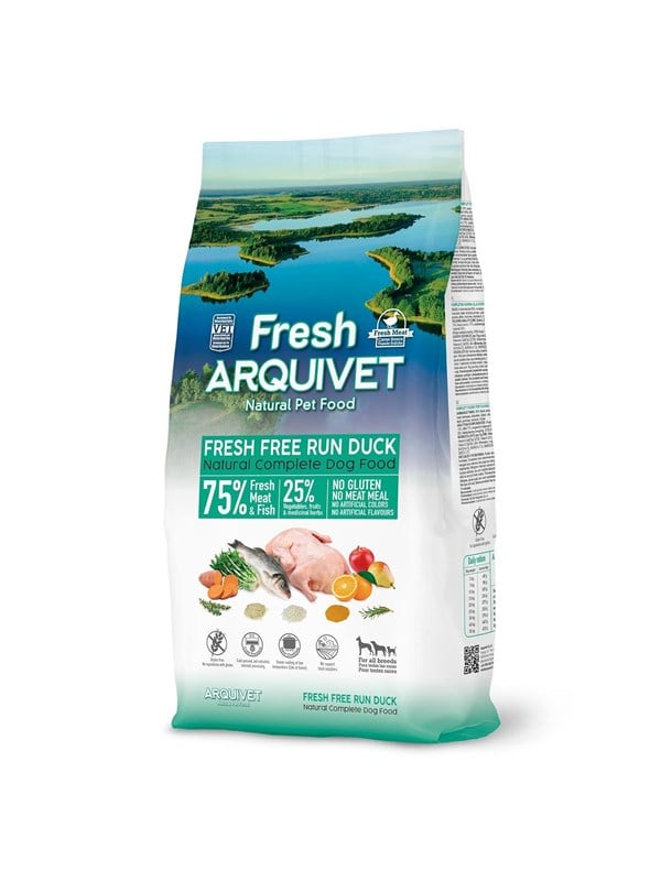 ARQUIVET Fresh Duck with ocean fish - semi-moist dog food - 10 kg