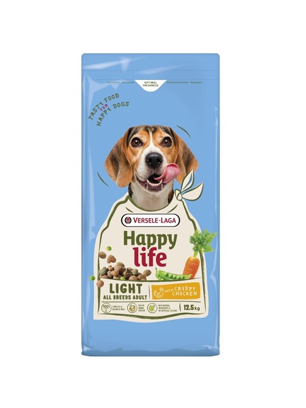 Versele-Laga Happy Life Light med kylling - tørfoder til hund - 12,5 kg