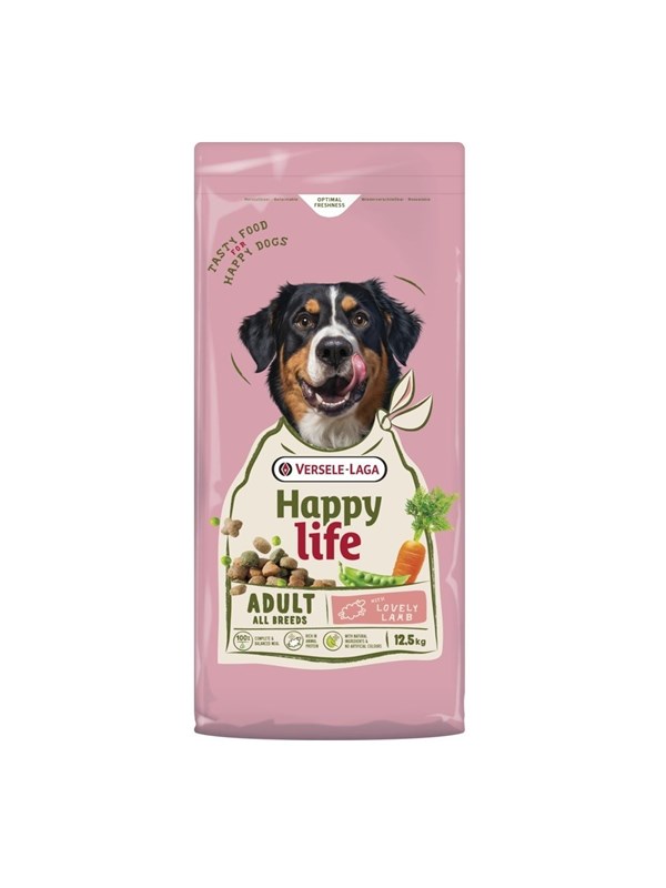 VERSELE-LAGA Happy Life Adult med lam - tørfoder til hunde 12,5 kg