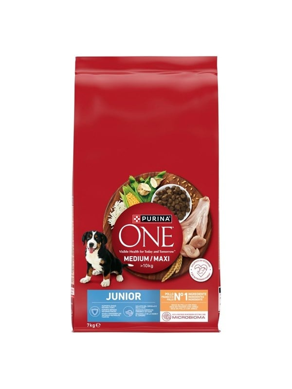 PURINA NESTLE One Junior Medium/Maxi Rich in chicken with rice - dry dog food - 7kg