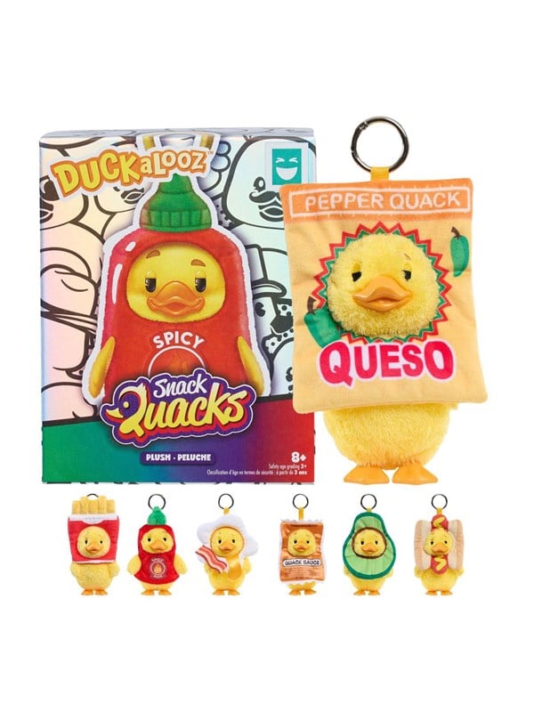 Spectron Happy Haul Duckalooz Snack Quack Plush Keychain