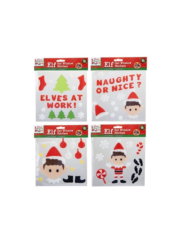 Elves Behavin' Badley Elf Gel Sticker Set 4 asst.