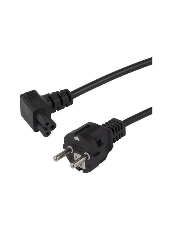 Deltaco - power cable - power CEE 7/7 to IEC 60320 C5 - 1 m