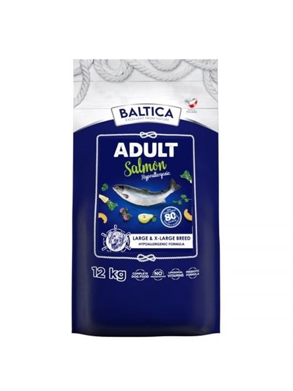 BALTICA Excellent Hypoallergenic Adult Large and X-Large breeds Salmon - dry dog food - 12kg