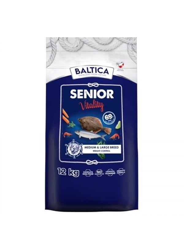 BALTICA Excellent Senior Vitality Baltic fish Medium and large breeds - dry dog food - 12kg