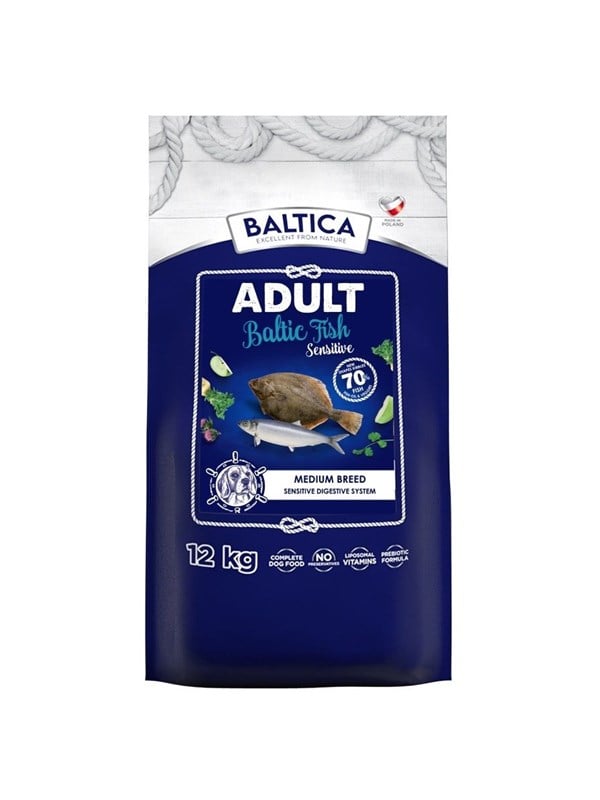 BALTICA Excellent Sensitive Baltic fish Medium breed Mono - dry dog food - 12kg
