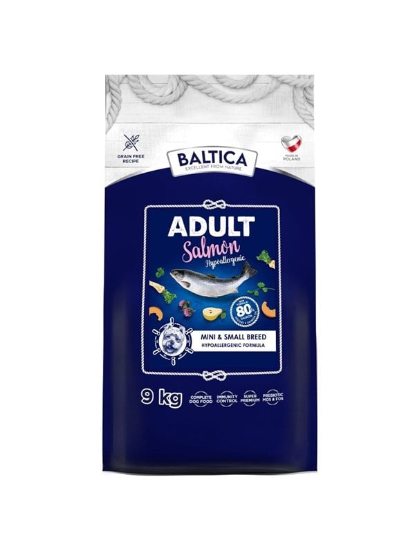 BALTICA Excellent Hypoallergenic Adult Small breeds Salmon - dry dog food - 9kg