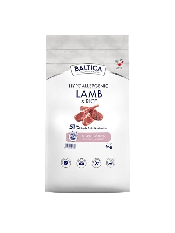 BALTICA Nutraceutic Lamb with rice Small breed Mono - dry dog food - 9kg