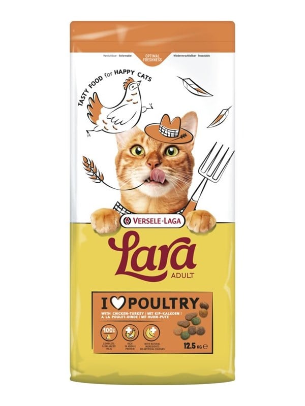VERSELE-LAGA Lara Chicken with turkey - dry cat food - 12.5kg