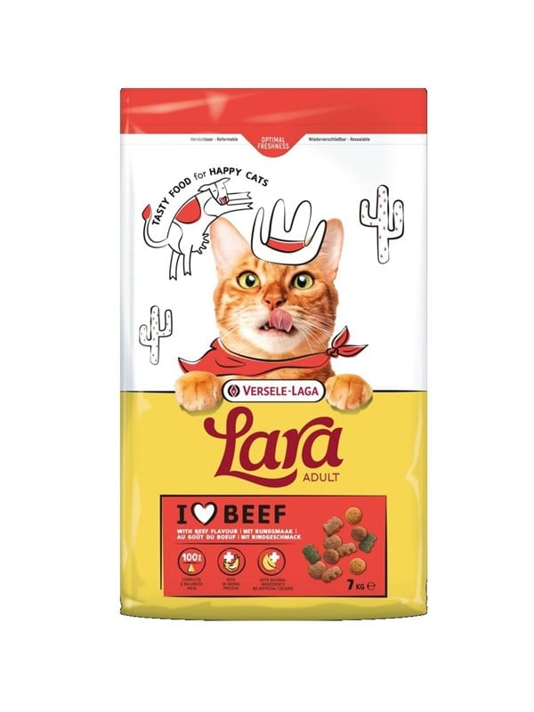 VERSELE-LAGA Lara Adult Beef - dry cat food - 7kg