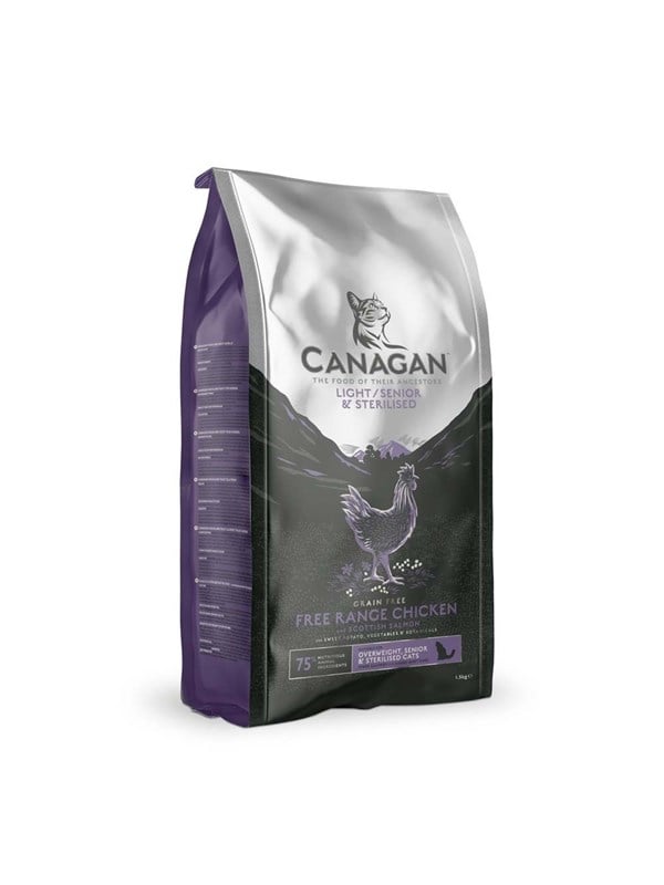 Canagan Light & Senior & Sterilised chicken - dry cat food - 1.5kg