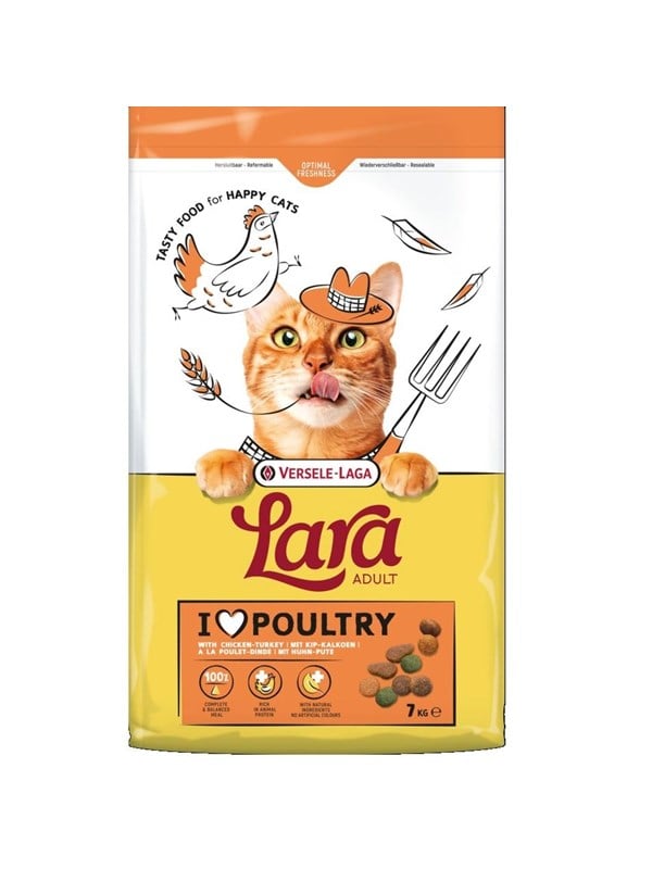 VERSELE-LAGA Lara Adult Turkey with chicken - dry cat food - 7kg