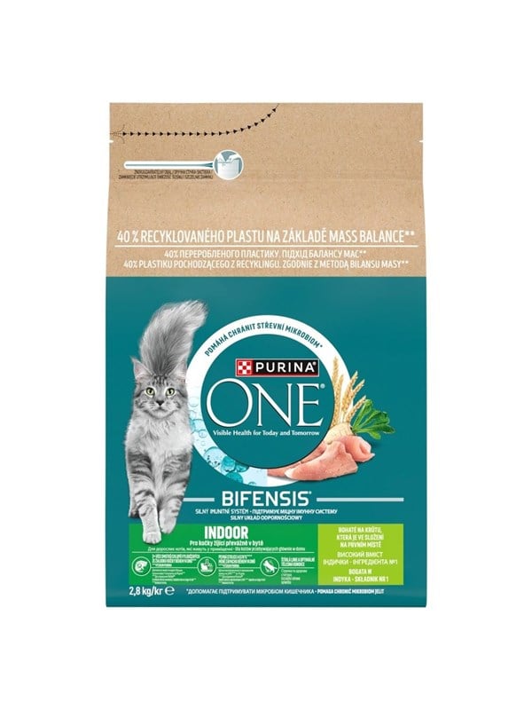 PURINA NESTLE One Bifensis Indoor Rich in turkey - dry cat food - 2.8kg