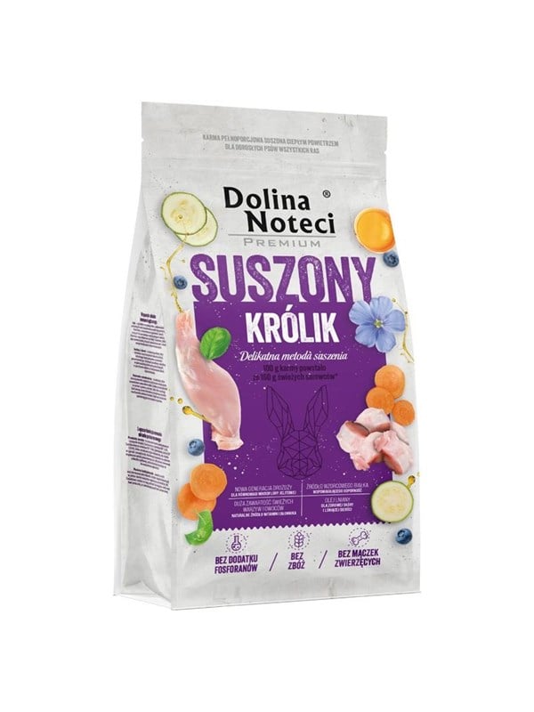 Dolina Noteci Premium Dried Rabbit - dried food for dogs - 9kg