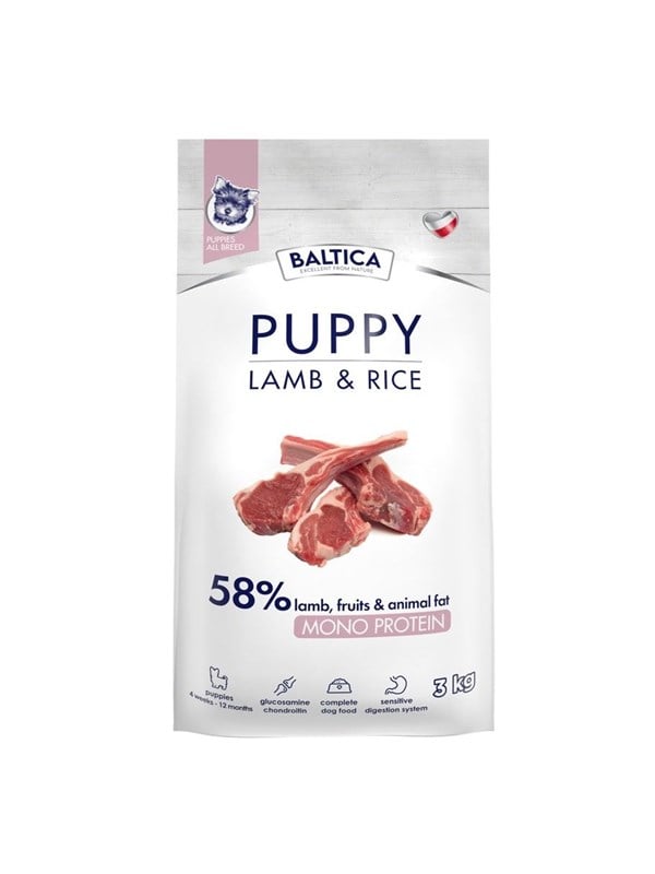 BALTICA Nutraceutic Puppy Lamb with rice Mono - dry dog food - 3kg