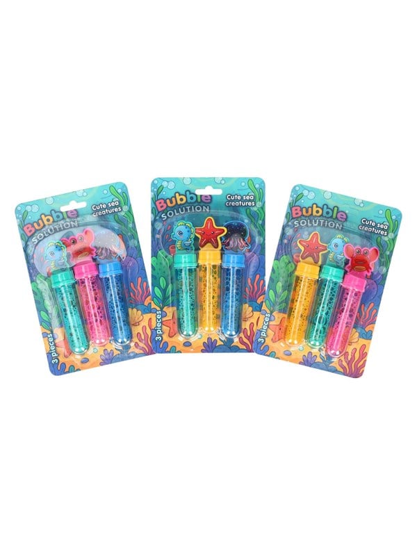 Johntoy Sea Animal Bubble Blower 3 pieces 35ml