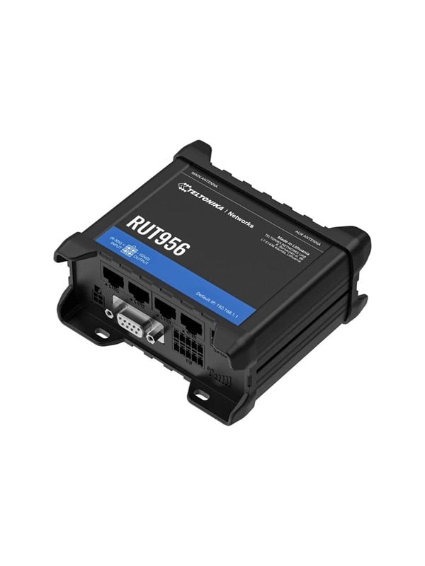 Teltonika RUT956 - wireless router - WWAN - Wi-Fi - 4G 2G 3G - DIN rail mountable - Wireless router N Standard - 802.11n