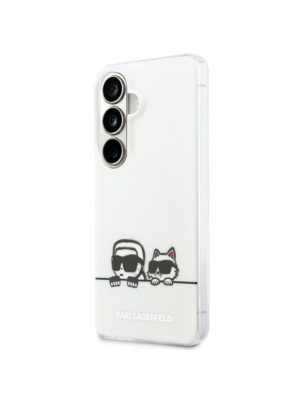 Karl Lagerfeld IML Peekaboo Karl&Choupette MagSafe Case for Samsung Galaxy S26 - Transparent