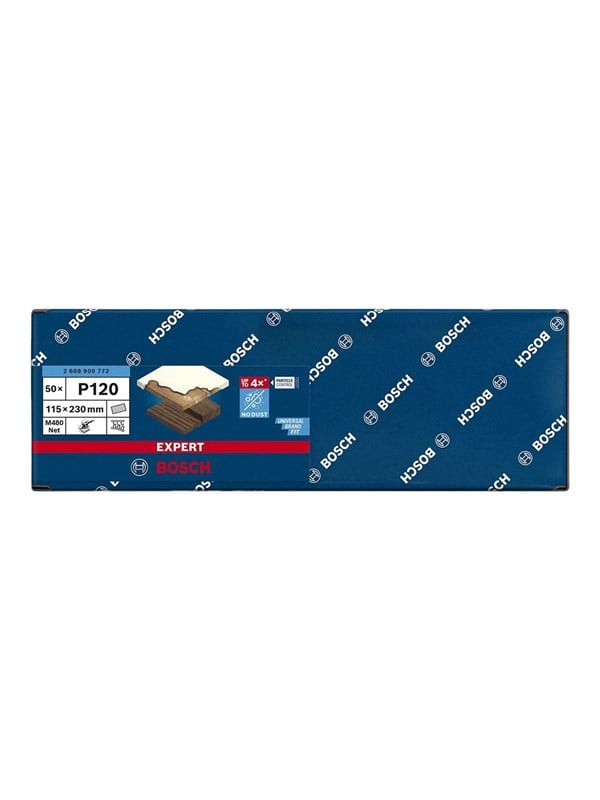 Bosch Expert M480 Net Sanding Sheets P120 50pcs
