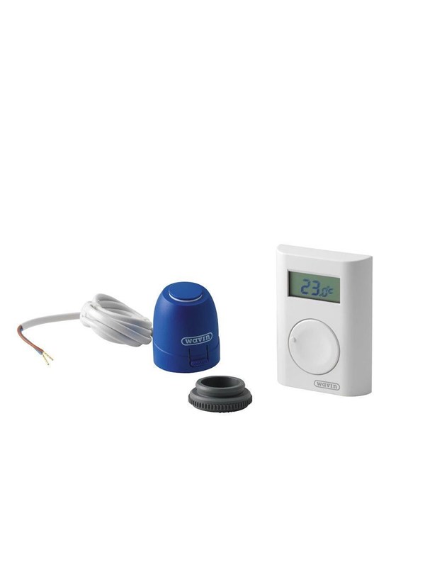 Wavin AHC 9000 trådløs rumtermostat og telestat, hvid