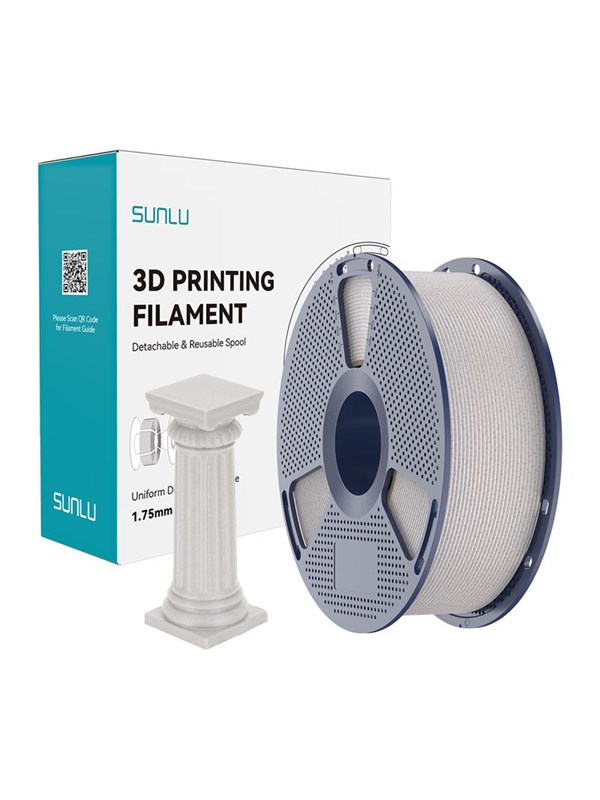 Sunlu PLA High-Speed Filament til 3D Printer - 1.75mm, 1kg - Lys Grå