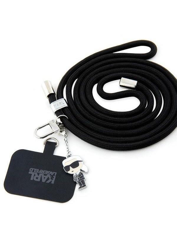 Karl Lagerfeld strap KLUCNMSCKIK black Universal Crossbody Cord Ikonik
