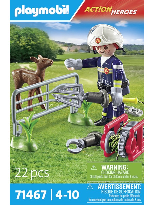 Playmobil Action - Action Heroes Animal Protection Fire Department - 71467