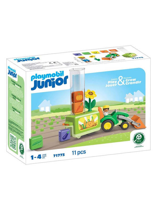 Playmobil Junior - Junior Tractor with Loading and Unloading System - 71773