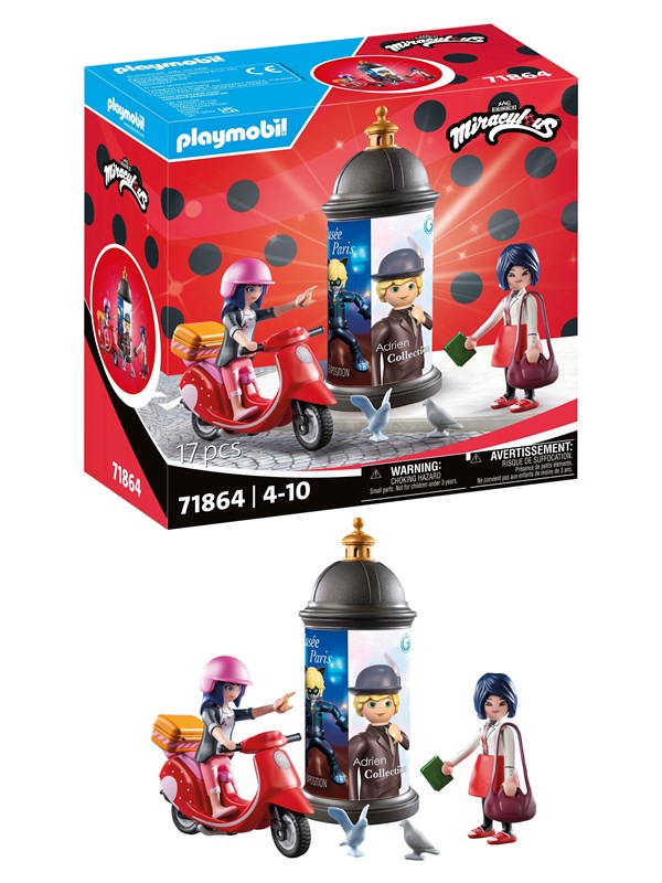Playmobil Mirakuløs - Miraculous Scooter Ride in Paris - 71864