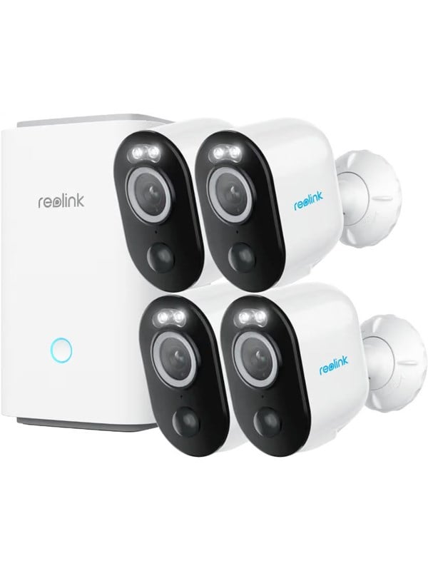 REOLINK Argus 3 Pro 2K+ trådløst udendørs sikkerhedskamera, 4-pak