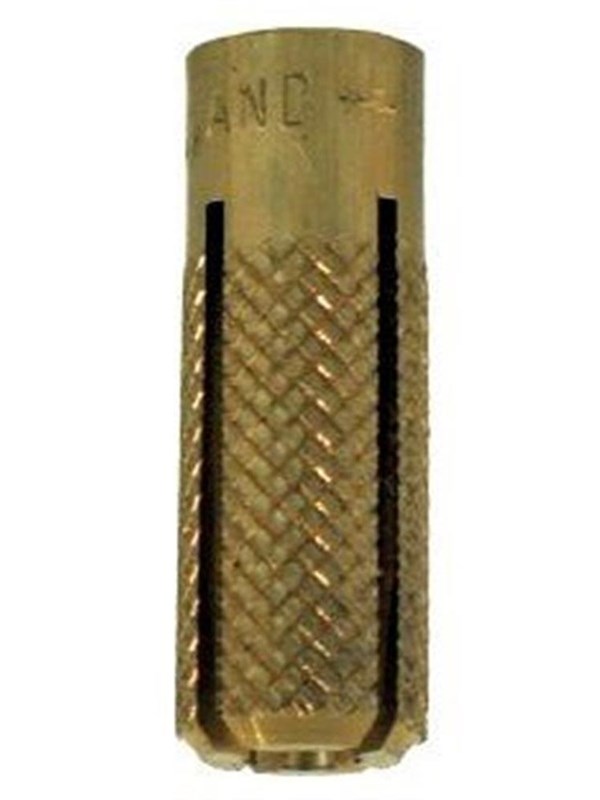 Expandet messingdybel, 34mm - borediameter 10mm - M8