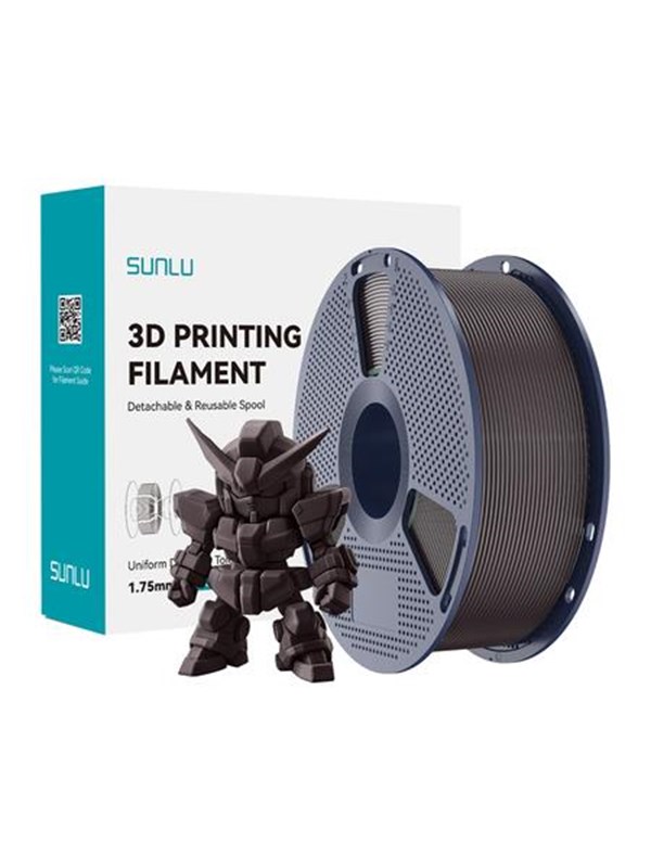 Sunlu PLA+ 2.0 Filament til 3D Printer - 1.75mm, 1kg - Roasted Chestnut