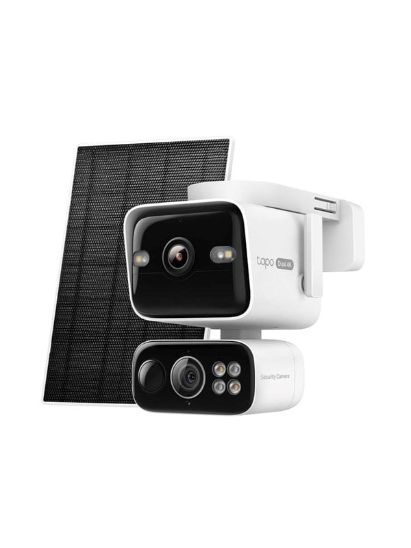 TP-Link Solar-Powered Dual-Lens Pan/Tilt Security Camera Kit - Køb til DKK 1.290 - Spar 28%