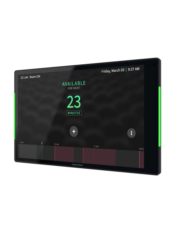 Crestron Electronics Crestron TSS-1080-B - room manager - 10.1" touch screen - 802.11a/b/g/n/ac/ax (Wi-Fi 6E) - smooth black - Maks - Maks størrelse