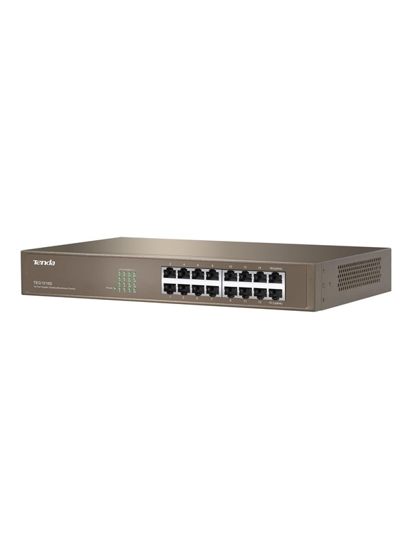 Tenda TEG1016D - switch - 16 ports - unmanaged - rack-mountable
