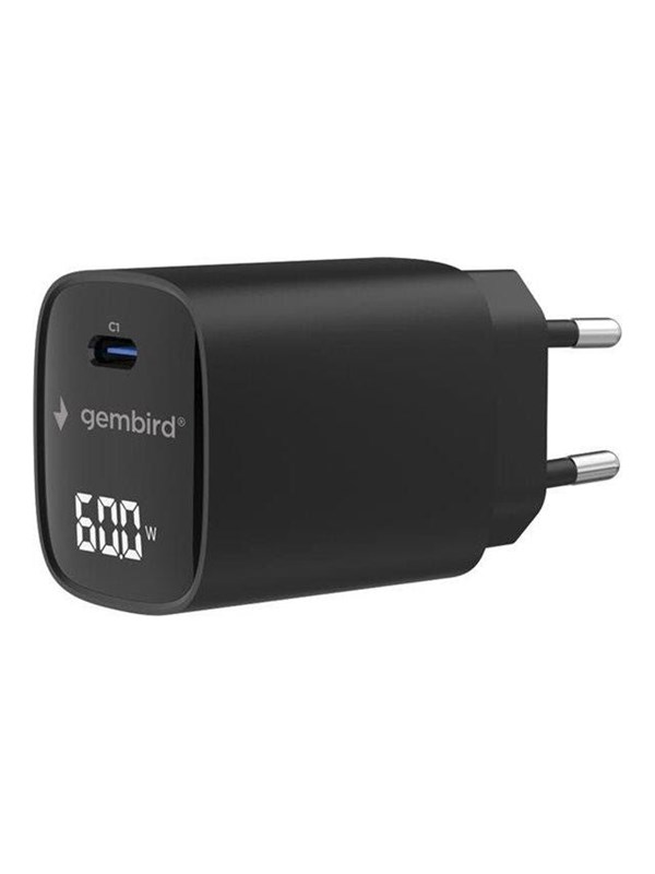 Gembird power adapter - with LCD - USB-C - 60 watt