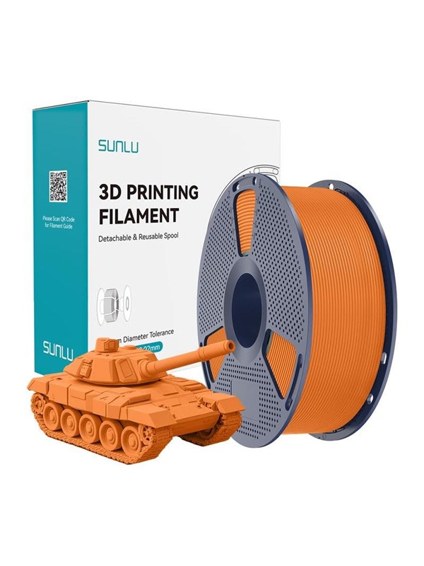 Sunlu High-Speed PLA+ Filament til 3D Printer - 1.75mm, 1kg - Orange