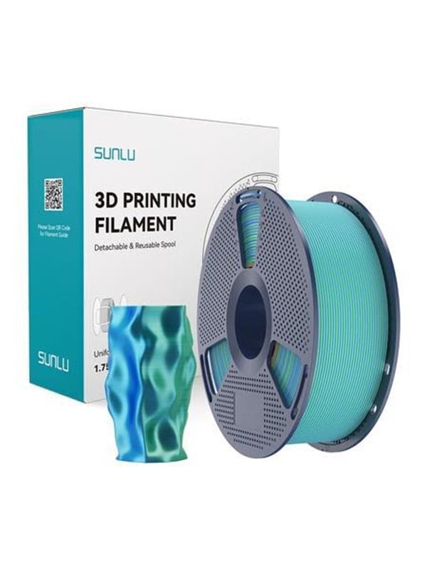 Sunlu PLA+ Silk Dual Color Filament (blue-green)
