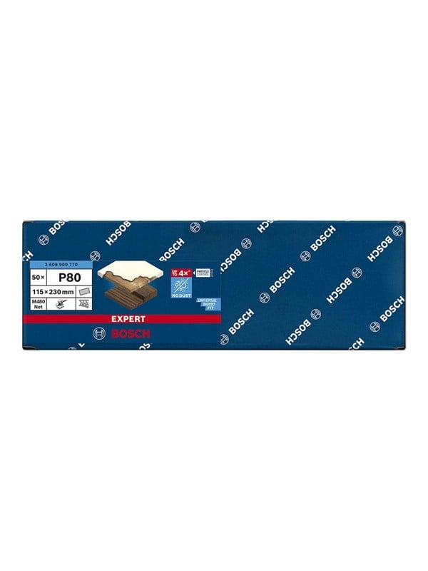 Bosch Expert M480 Net Sanding Sheets P80 50pcs