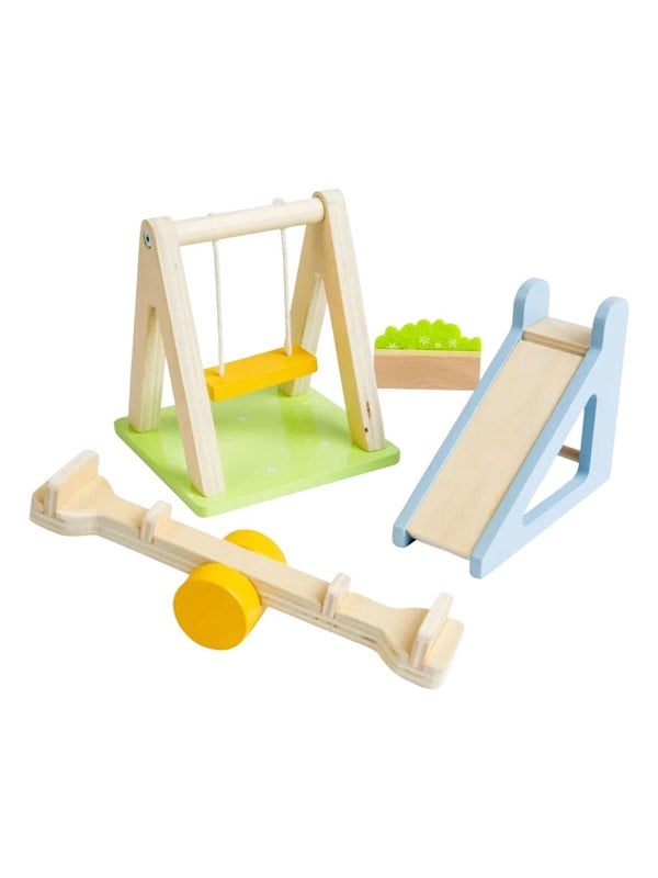 Bigjigs Wooden Dollhouse Furniture Garden Set - 4-piece