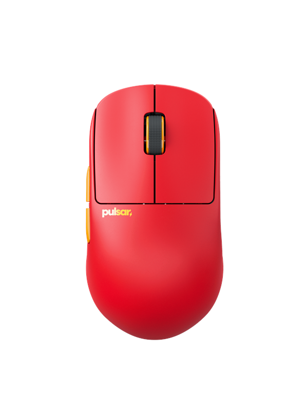 Pulsar X2H CrazyLight Mini Wireless (Volcano) - Gaming Mus - Optisk - 5 knapper - Rød