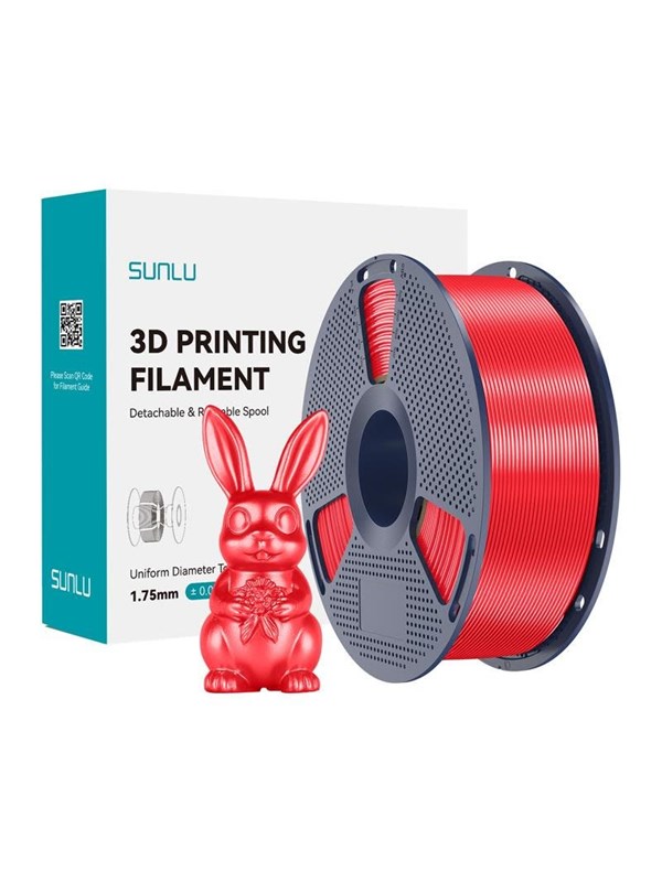 Sunlu PLA+ Silk Filament (Red)