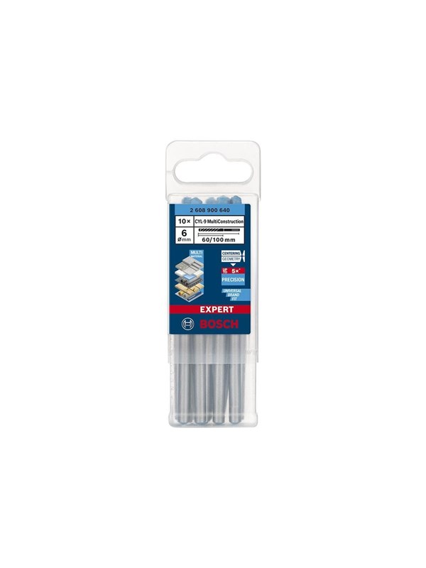 Bosch Expert CYL-9 MultiConstruction Drill Bits 6mm 10pcs