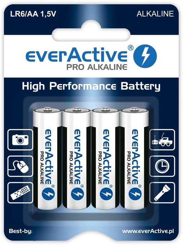 everActive LR6/AA batteries blister pack of 4