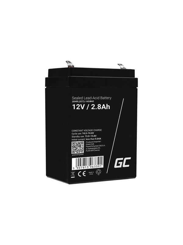 Green Cell - alarm system battery - Lead Acid - 2.8 Ah