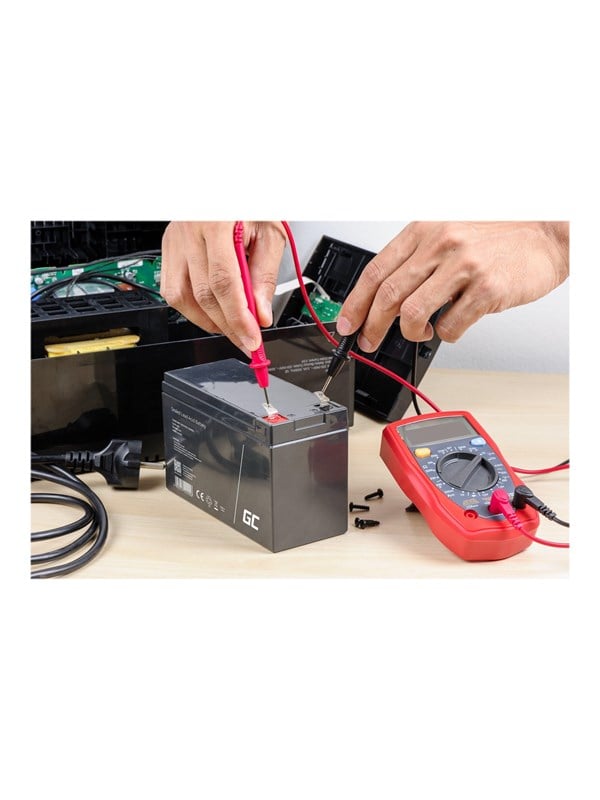 12V batteri - Green Cell AGM46 blybatteri (VRLA) 8.0Ah