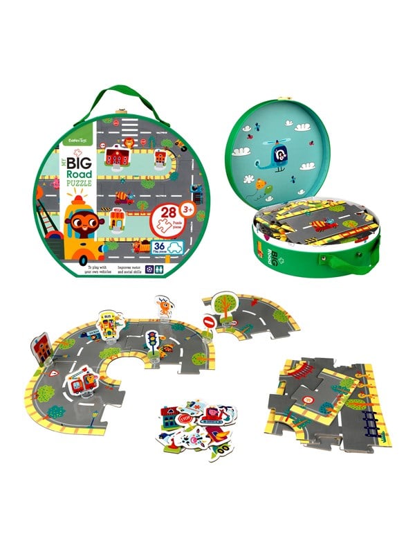 Mit Store vejlpuslespil med figurer - Leg med dine egne biler - - Andet Bog - Barbo Toys - 2023 - Dansk - Booktok.dk