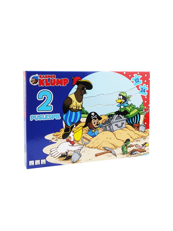 Rasmus Klump - 2 Puslespil - - Andet Bog - Barbo Toys - 2020 - Dansk - Booktok.dk