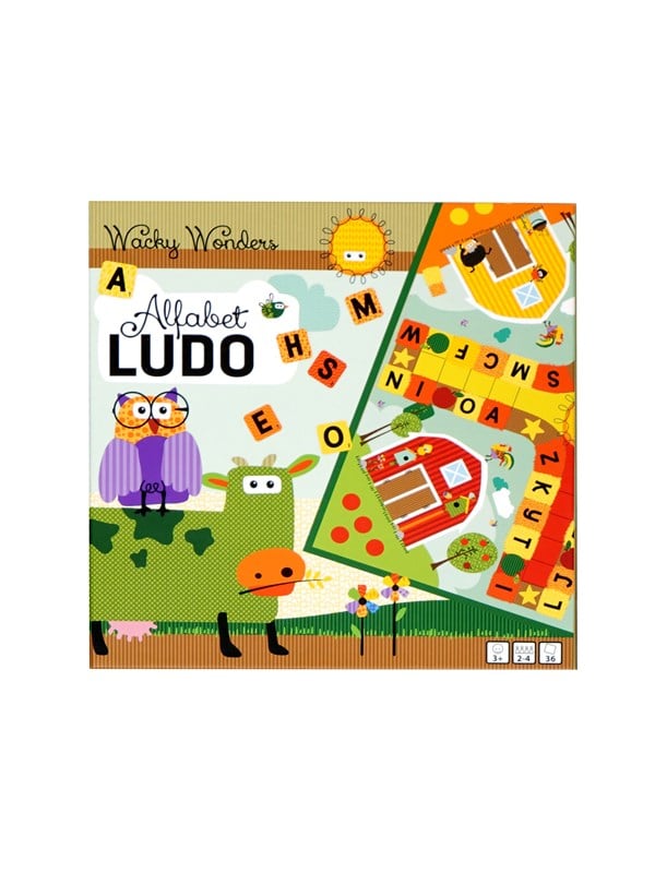 Wacky Wonders Alfabet Ludo - - Andet Bog - Barbo Toys - 2021 - Dansk - Booktok.dk